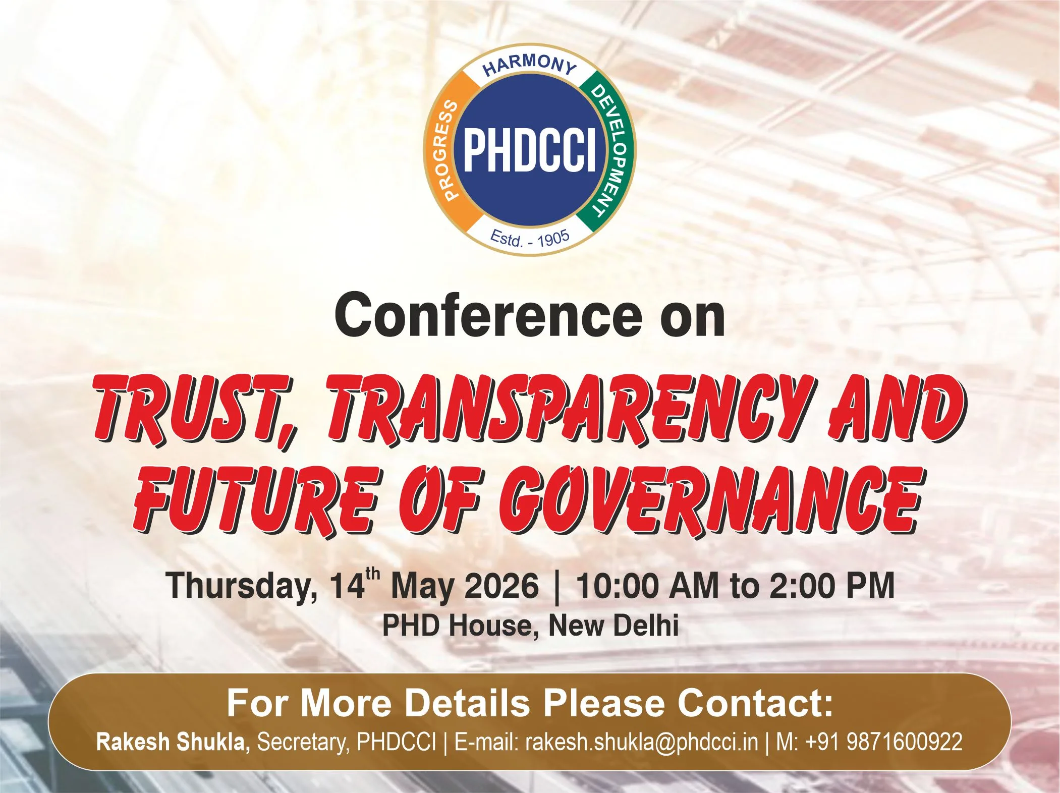 Conference on Trust, Transparency and Future of Governance