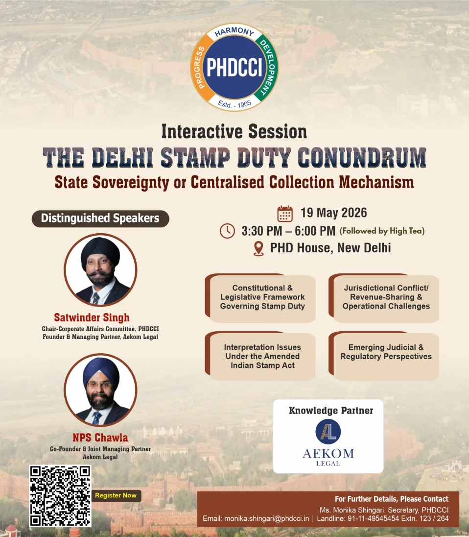 phdcci THE DELHI STAMP DUTY CONUNDRUM State Sovereignty or Centralised Collection Mechanism
