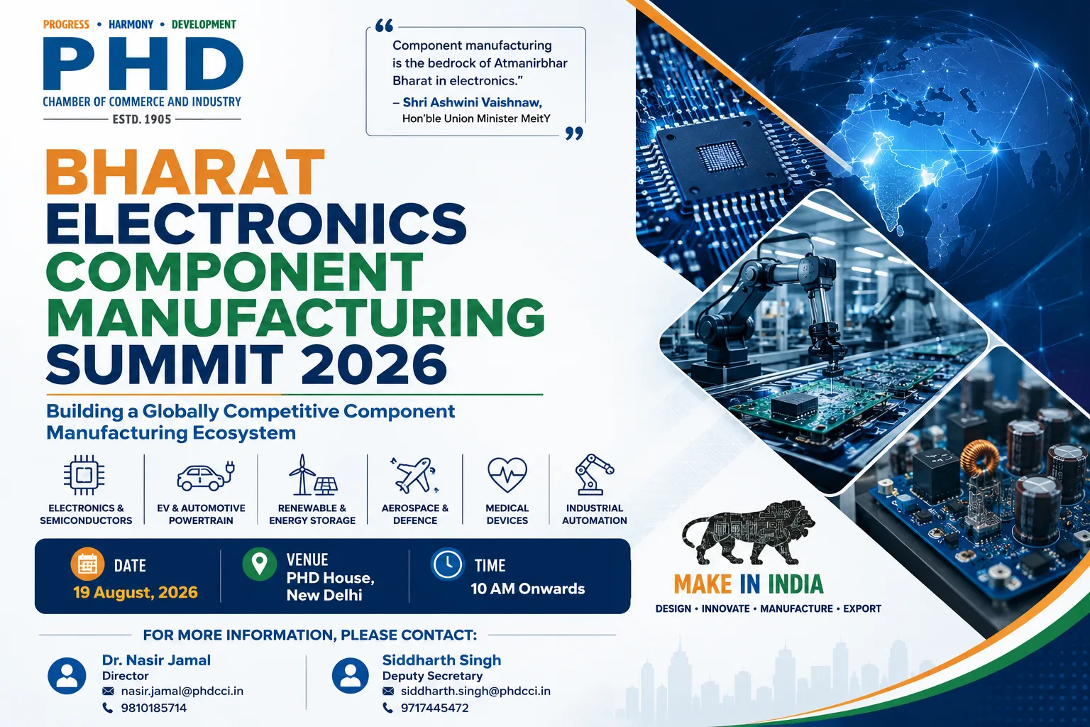 Bharat Electronics Component Manufacturing Summit 2026