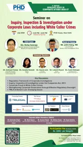 phdcci Inspection & Investigation under Corporate Laws including White Collar Crimes