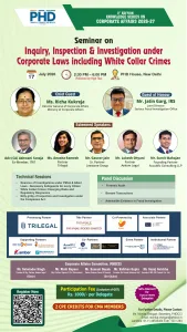 phdcci Seminar on Enquiry, Inspection & Investigation under Corporate Laws including White Collar Crimes