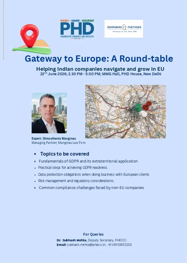 Gateway to Europe: A Round-table, Helping Indian companies navigate and grow in EU