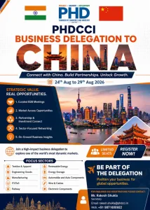 PHDCCI Business Delegation to China from 24th Aug to 29th Aug, 2026