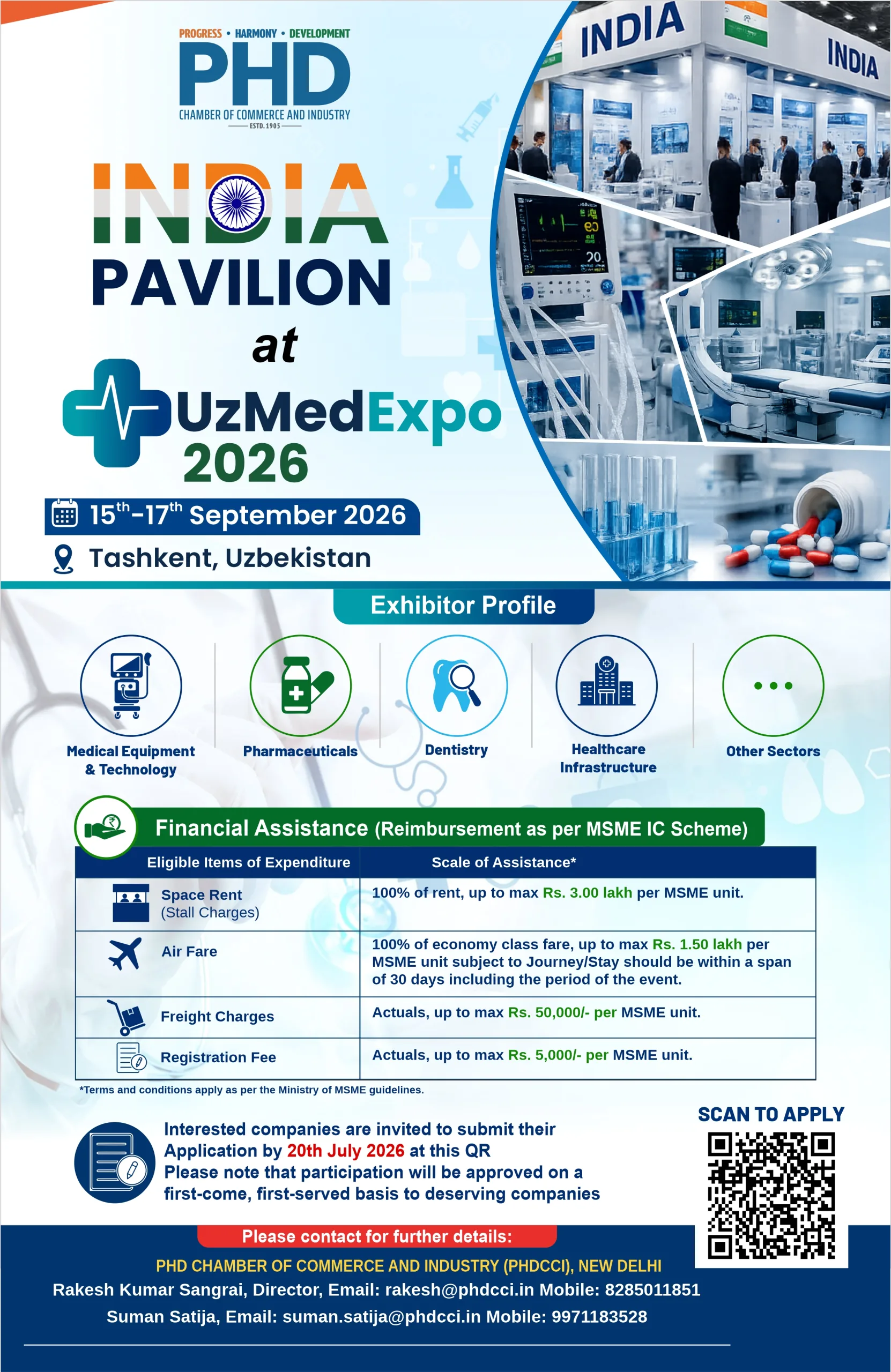 “India Pavilion at UzMedExpo 2026 Tashkent, Uzbekistan
