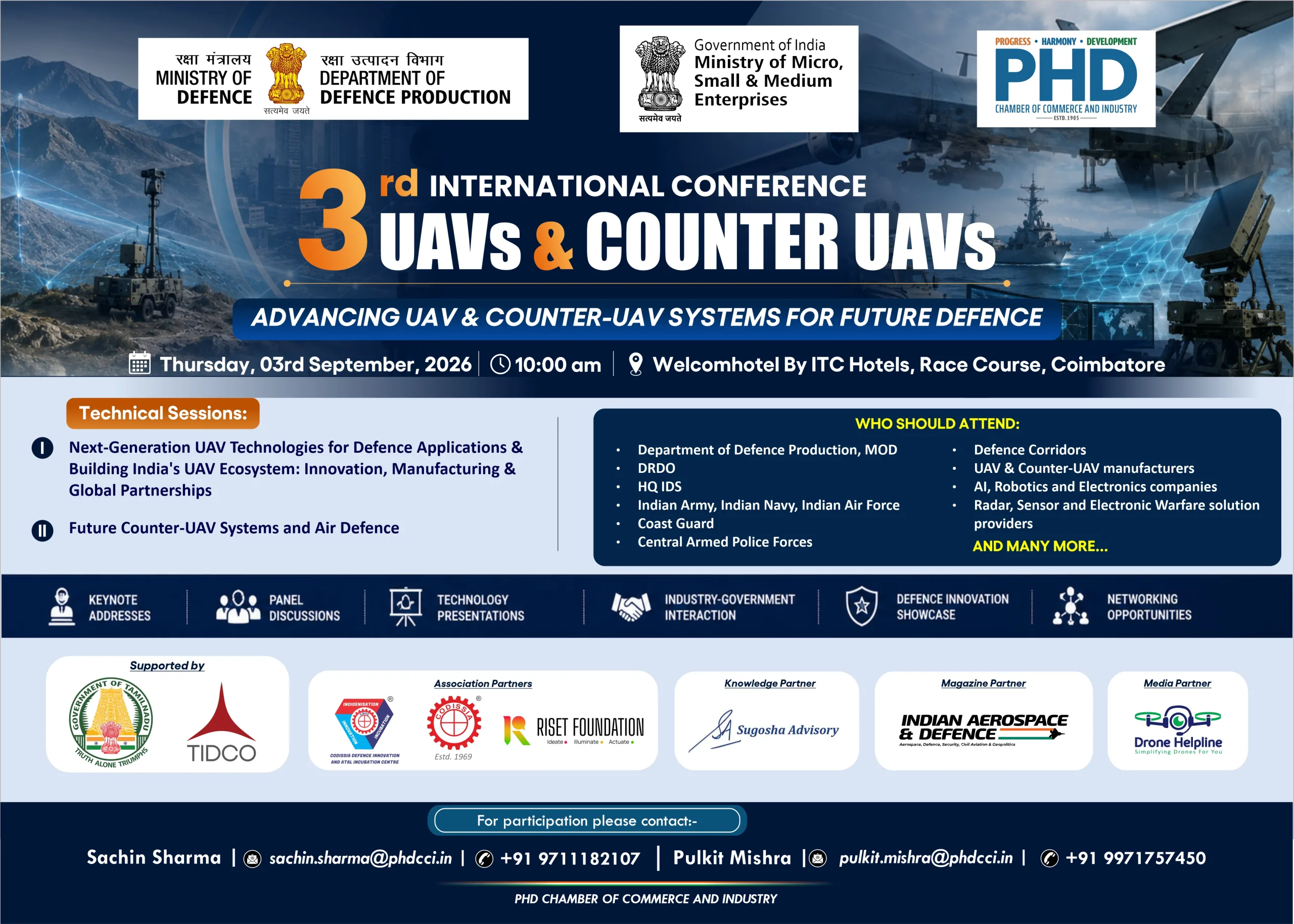 3rd International Conference on UAVs & Counter UAVs “Advancing UAV & Counter-UAV Systems for Future Defence”