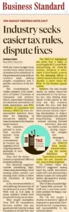 phdcci Media coverage garnered for PHDCCI meeting with Shri Arvind Shrivastava, Revenue Secretary, Ministry of Finance, regarding Pre-Budget Consultations.