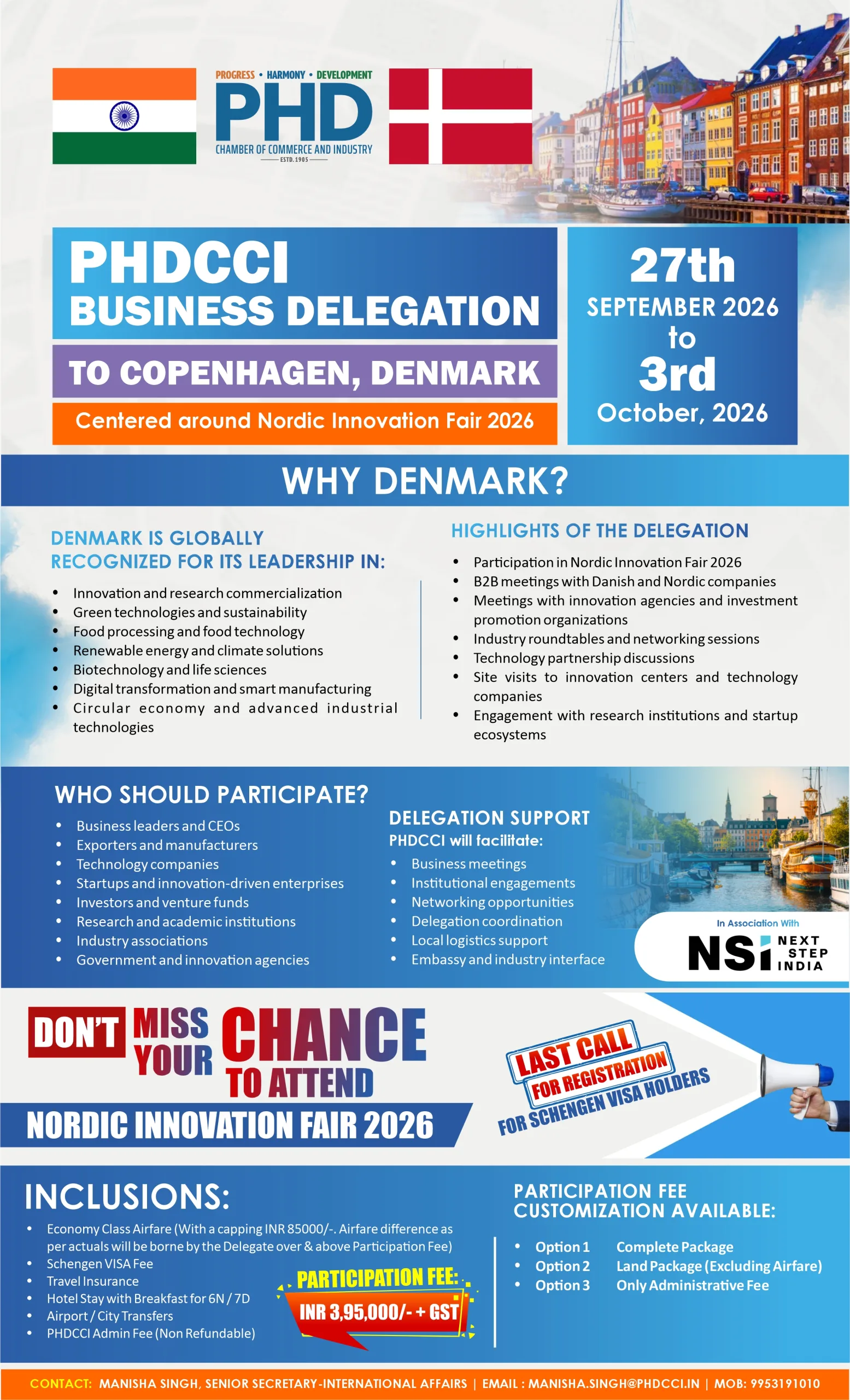 PHDCCI Business Delegation to Copenhagen, Denmark