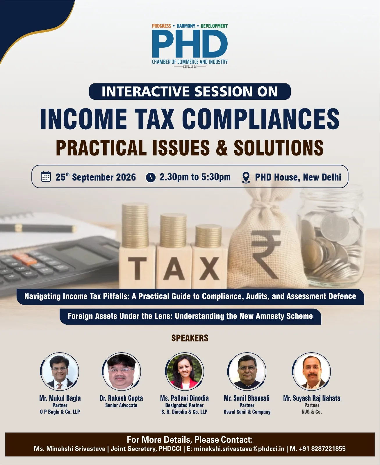 Interactive Session on Income Tax Compliances : Practical Issues & Solutions