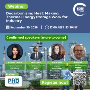 phdcci Webinar on Decarbonising Heat: Making Thermal Energy Storage Work for Industry
