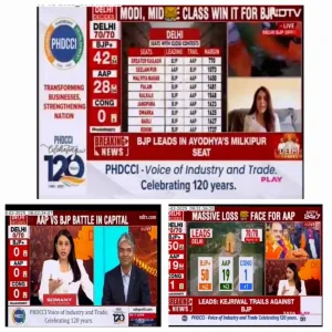 PHDCCI is the partner with NDTV for the Election Day results. PHDCCI celebrates 120 years.